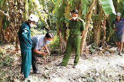 Một thanh niên tử vong trong lúc dùng mô-tơ điện bơm nước tưới rau