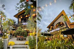 Ngôi nhà kết hợp quán cafe 'đẹp lạ' nhờ nghệ thuật xếp gạch 'gây mê'