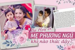Nhói lòng khi bé Lavie gọi video với Phùng Ngọc Huy, ngây ngô hỏi: 'Ba Huy ơi, mẹ Phương ngủ khi nào thức dậy?'