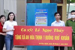 Ca sĩ Ngọc Thúy đồng hành cùng người dân Hà Tĩnh phòng chống Covid- 19