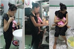 '1001' kiểu vừa bế con vừa làm việc nhà, nhìn chị em trong đến là tội