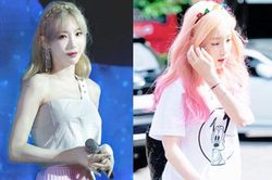 Gương mặt xinh xắn, lại có nước da 'trắng như trứng gà bóc' nên Taeyeon 'quẩy' màu tóc nào cũng hợp