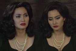 Ngọc Lan khiến khán giả hú hồn với kiểu trang điểm 'mắt xanh mỏ đỏ' trong phim mới