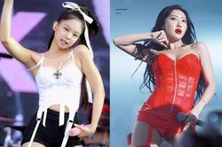 Jennie, Hwasa khoe dáng gợi cảm khi mặc corset bó sát cơ thể