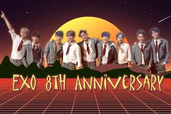 #EXO8thAnniversary cùng nhiều hashtag lấp đầy trending toàn cầu cho 8 năm hoạt động của EXO