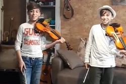 Anh em sinh đôi người Ý biểu diễn violin cực hay khi cách ly tại nhà