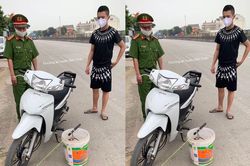Nam thanh niên đi câu cá mùa dịch ở Nghệ An bị xử phạt