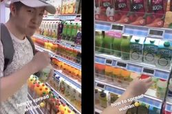 Hai người uống trộm nước trong siêu thị, dọa 'lan truyền virus Vũ Hán'