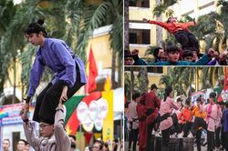 Bài nhảy flashmob đậm chất sử ca dân tộc của học sinh THPT Marie Curie khiến CĐM phấn khích