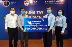Tiếp sức cùng đơn vị tuyến đầu phòng chống dịch, Eximbank ủng hộ 500 triệu đồng