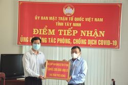 MTTQ Việt Nam tỉnh Tây Ninh tiếp nhận hơn 5,1 tỷ đồng ủng hộ phòng, chống dịch Covid-19