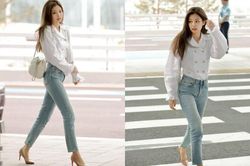 Chỉ cần diện sơ mi blouse trắng thôi Jennie Black Pink, Suzy 'đốn tim' cả khối người