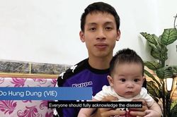 Hùng Dũng cùng con trai lên sóng AFC
