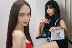 Hương Giang diện váy hai dây đỏ, Min đeo túi Louis Vuitton 3.500 USD