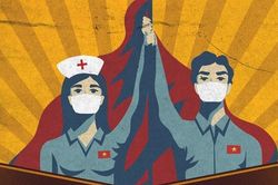 Họa sĩ bán tranh cổ động 'Ở nhà là yêu nước' mua được 1,2 tấn gạo ủng hộ người nghèo