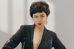 Hoa hậu Ngọc Hân 'chơi lớn' xuống tóc mặc vest táo bạo