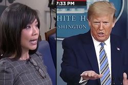Bị nữ phóng viên chất vấn, ông Trump đáp 'hãy hạ giọng xuống'
