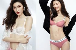 'Chân dài' Victoria's Secret gốc Hoa khoe đường cong tinh tế với loạt nội y