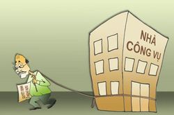 Bám trụ nhà công vụ