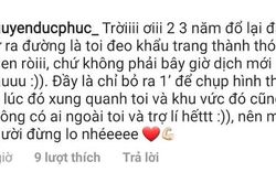 Đức Phúc lên tiếng khi bị nhắc nhở không đeo khẩu trang khi đến nơi công cộng