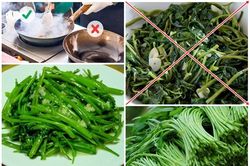 Nếu xào rau muống bị thâm thì bạn cần đọc bài viết này ngay