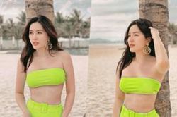Bảo Thy diện bikini khoe body thon gọn vẫn khẳng định: 'Con gái tròn dễ cưng hơn'