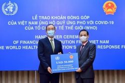 Việt Nam đóng góp 50.000 USD ủng hộ Quỹ ứng phó với COVID-19 của WHO