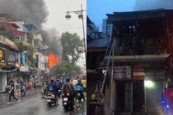 Ngôi nhà 2 tầng trên phố cổ Hà Nội vừa cháy lớn 3 ngày trước lại xảy ra hỏa hoạn