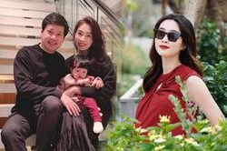 Hoa hậu Đặng Thu Thảo đẹp mặn mà, úp mở sinh con thứ 2 trong vài tuần tới