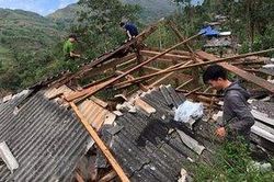 Mưa đá, giông lốc ở Lai Châu khiến 2 người tử vong, hàng trăm ngôi nhà bị thủng mái, đổ sập
