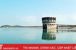 Hồ chứa lớn ở Hà Tĩnh đạt trên 84% dung tích thiết kế, cao hơn cùng kỳ