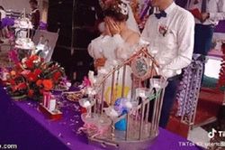 Mở nắp rượu sâm panh bắn vào mặt khiến cô dâu bật khóc, chú rể còn có thái độ bất ngờ