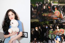 Kết thúc buổi live-stream, Dương Mịch nhanh chóng di chuyển đến khách sạn của Ngụy Đại Huân