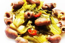Bao tử cá xào dưa chua