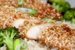 Gà nướng vừng nồi chiên không dầu thơm ngon chỉ tốn 10 phút