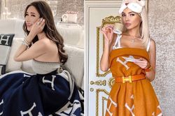 Trào lưu quấn chăn Hermès 1.550 USD thành váy