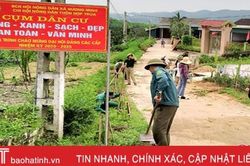 Nông dân Hà Tĩnh 'gác lễ', nô nức xây công trình chào mừng đại hội Đảng
