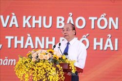 Thủ tướng dự khởi công Dự án khu bảo tồn bãi cọc Cao Quỳ