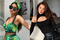 Tiên Nguyễn diện cả cây họa tiết hàng hiệu, Chi Pu mặc áo xẻ lạ mắt