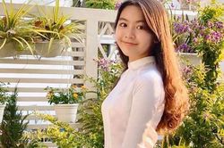 Diện áo dài trắng bé gái gây sốt mạng, danh tính hóa ra cũng không vừa