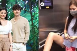 Người mẫu Chúng Huyền Thanh bị chỉ trích dùng chân bấm thang máy