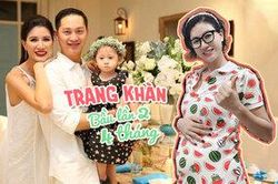 Trang Khàn mang bầu lần hai được 4 tháng, chia sẻ rằng đang rất khỏe mạnh