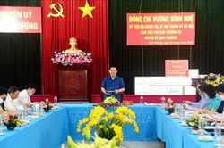 Bí thư Thành ủy Hà Nội: Đan Phượng cần quyết liệt hơn nữa trong thực hiện nhiệm vụ phát triển kinh tế - xã hội
