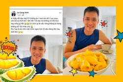 Công Vinh ăn sầu riêng bị nổi mụn, ghen tỵ nhan sắc của Thủy Tiên