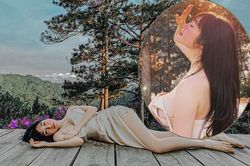 Elly Trần lộ vòng một căng đầy không nội y che chắn, gọi mình là 'oan hồn'