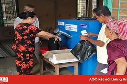 Phú Tân khai trương máy 'ATM gạo' tại xã Long Hòa