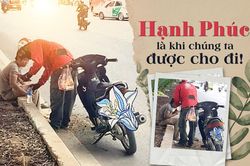 Dân mạng xúc động trước hành động sẻ chia ổ bánh mì cho người lạ ven đường của bác xe ôm: Hạnh phúc là khi chúng ta được cho đi!