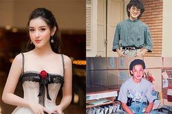 Á hậu Huyền My khoe ảnh bố ngày trẻ đẹp trai như tài tử
