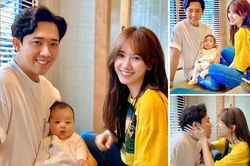 Chụp ảnh với cháu, Trấn Thành - Hari Won ra dáng 'bố mẹ bỉm sữa'