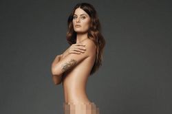 Isabeli Fontana táo bạo nude trên bìa Bazaar